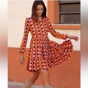 Mister Zimi Stella Mini Dress in Ginger Size 8